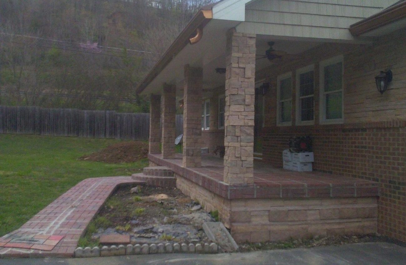 Patio masonry work