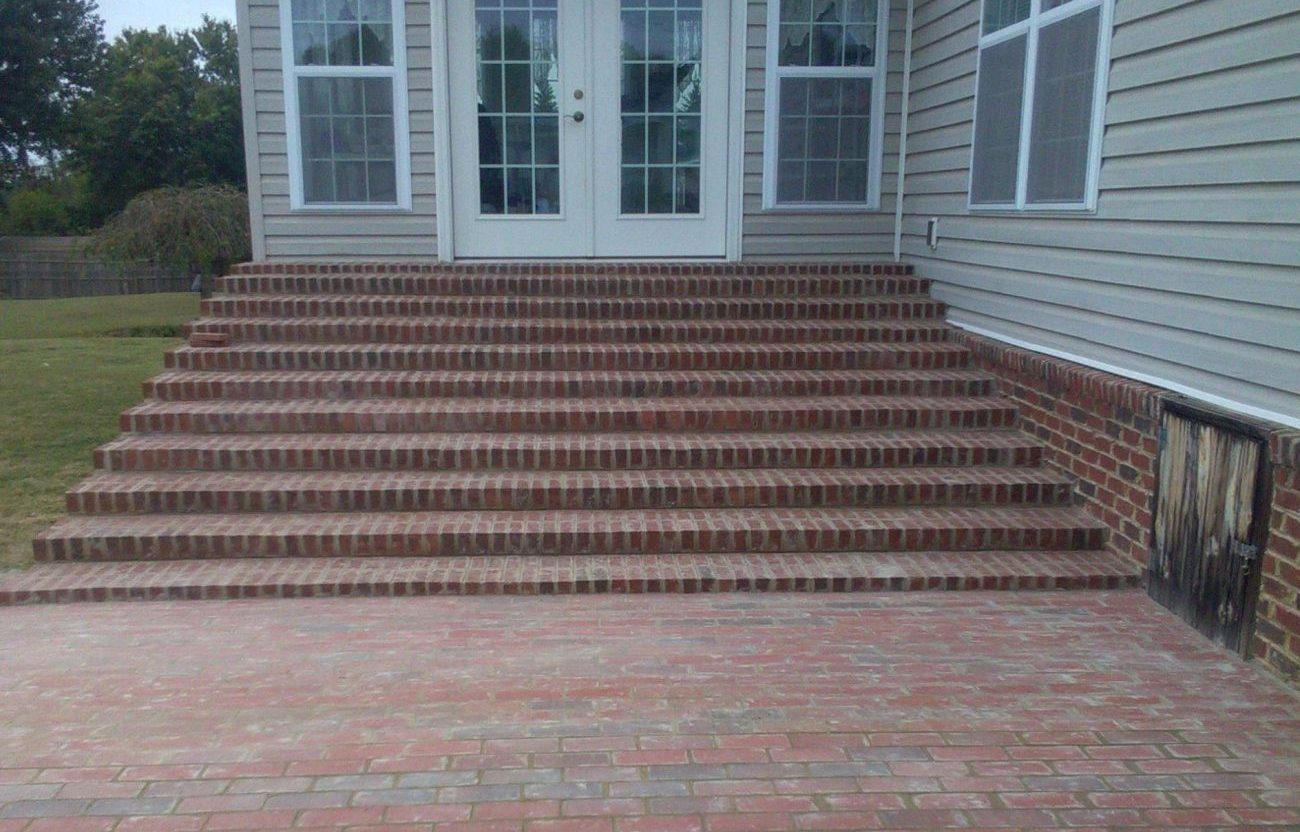 Stone patio work